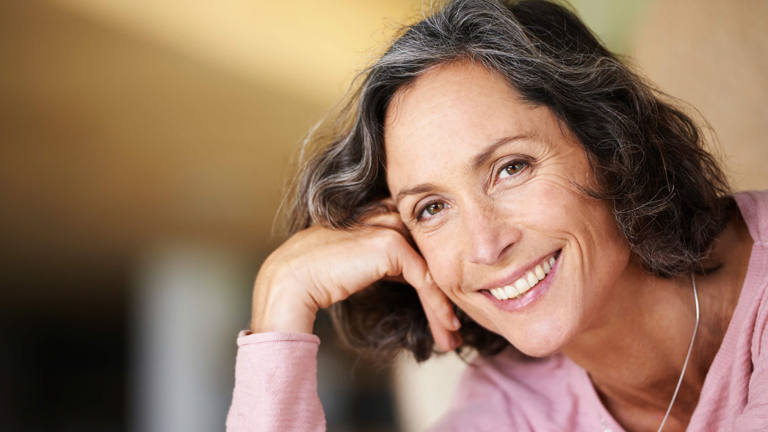 woman smiling